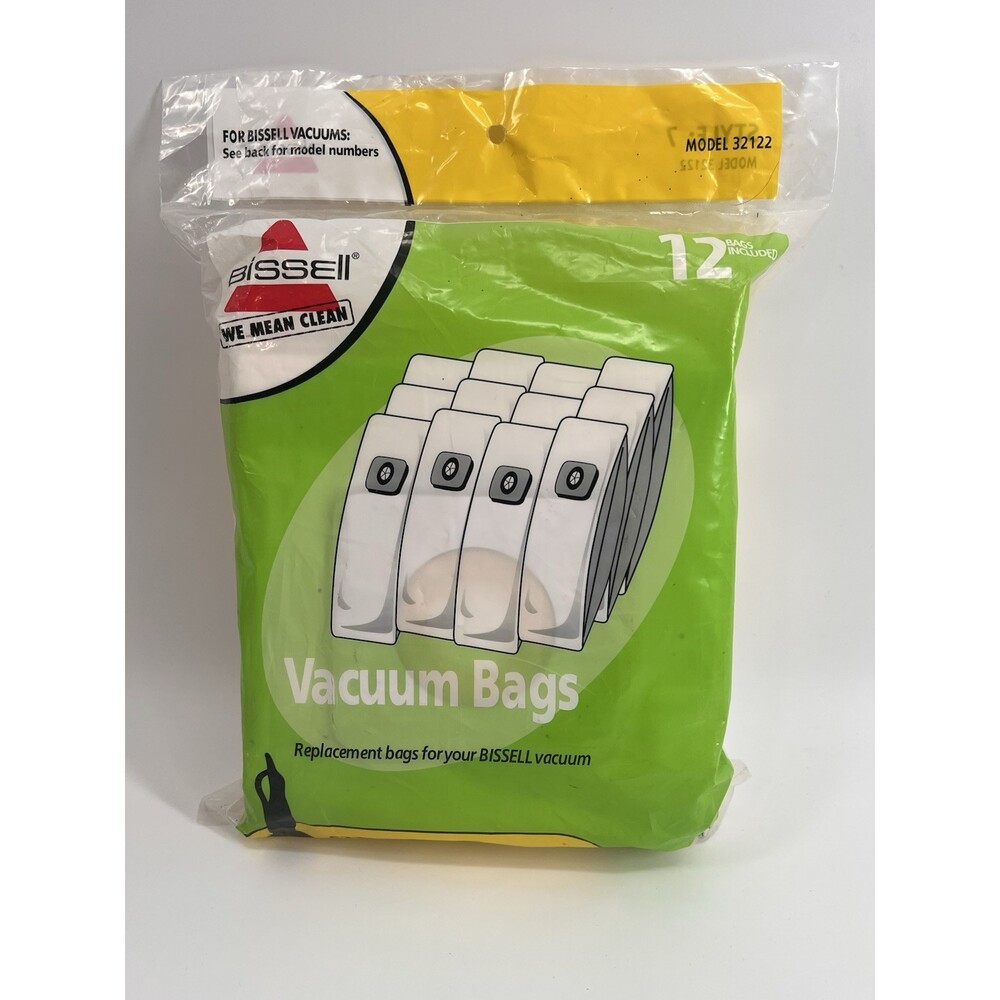 (12) GENUINE Bissell Style 7 Vacuum Cleaner Bags Model 32122 PowerForce / Glide